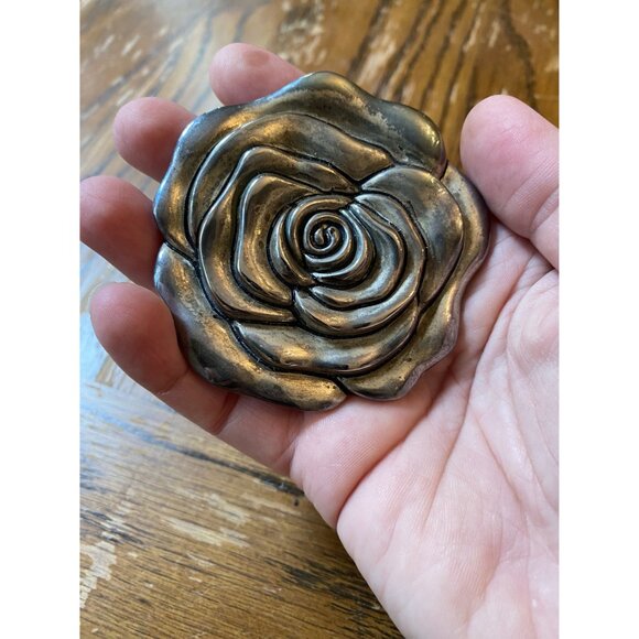 Vintage Handheld & Compact Mirrors Set Goderings Silver Art Co Rose Mirror - Picture 7 of 10